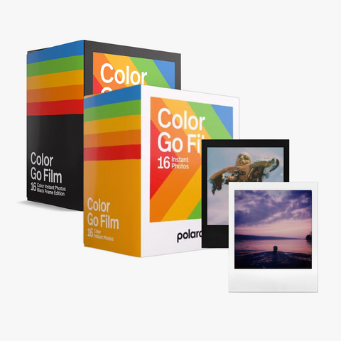 4 кассеты Polaroid Go Color Film: 16 черных и 16 белых рамок 7877 фото