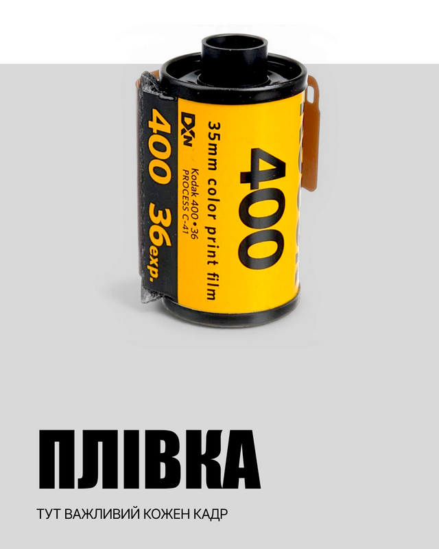 Фотоплёнка для плёночных камер на znimok.com.ua — здесь важен каждый кадр