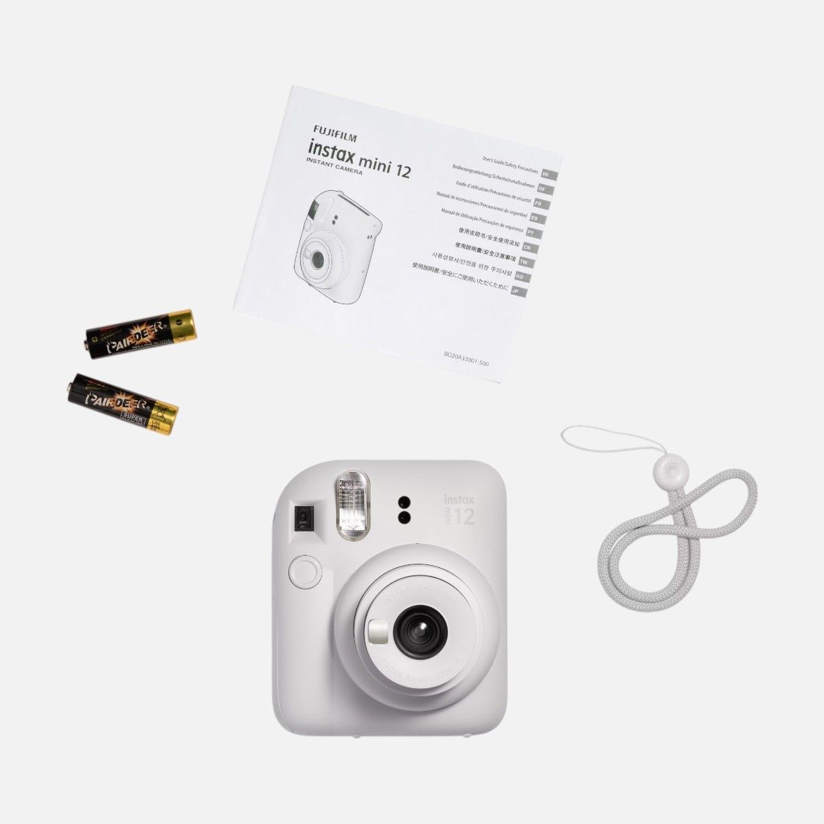Подарочный набор №2 Fujifilm INSTAX Mini 12 + чехол + альбом + кассета на 10 кадров &mdash; Белый IM12-SET2-WHT фото