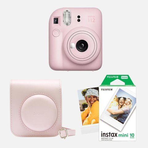 Подарунковий набір №1 Fujifilm INSTAX Mini 12 + чохол + касета на 10 кадрів &mdash; Рожевий IM12-SET1-PNK фото
