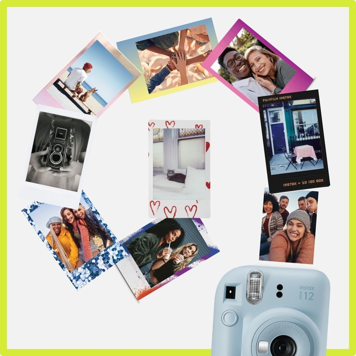 Фотокамера миттєвого друку Fujifilm INSTAX MINI 12 Pastel Blue (16806092) 16806092 фото