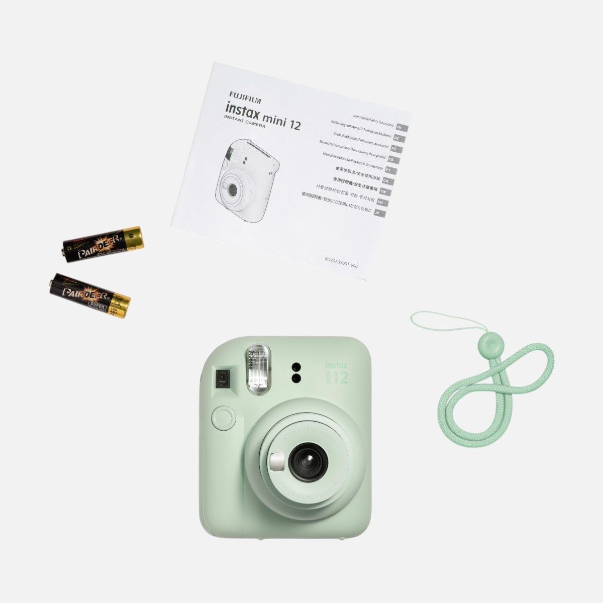 Подарочный набор №1 Fujifilm INSTAX Mini 12 + чехол + кассета на 10 кадров &mdash; Зеленый IM12-SET1-GRN фото