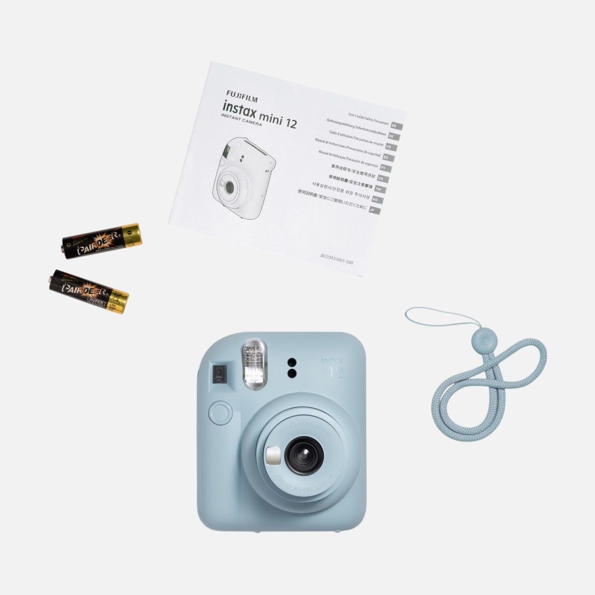 Подарочный набор №1 Fujifilm INSTAX Mini 12 + чехол + кассета на 10 кадров &mdash; Голубой IM12-SET1-BLU фото