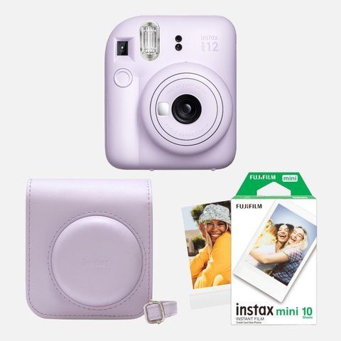 Подарочный набор №1 Fujifilm INSTAX Mini 12 + чехол + кассета на 10 кадров &mdash; Фиолетовый IM12-SET1-PUR фото