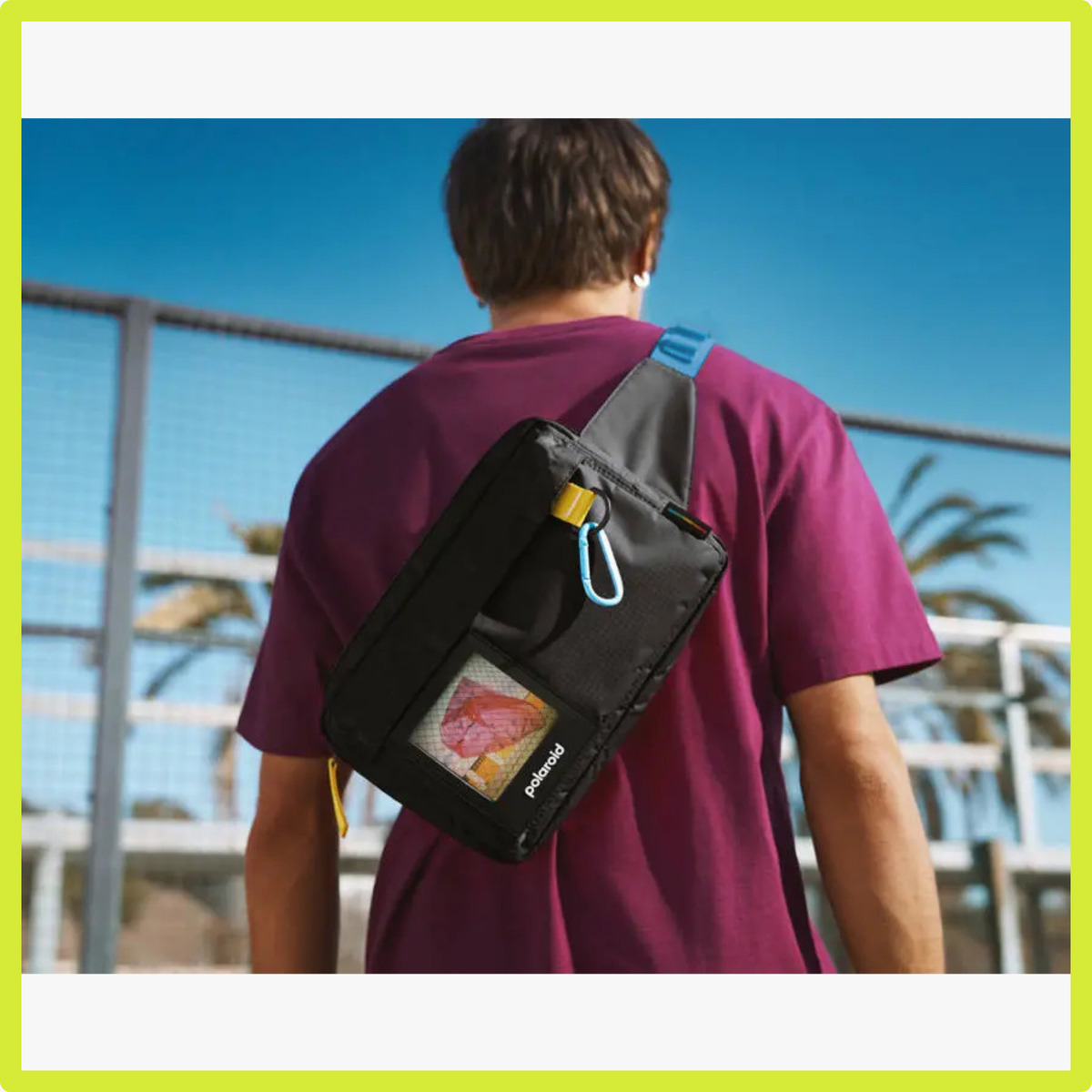 Сумка через плече Polaroid Ripstop Crossbody Bag Black (6304) 6304 фото