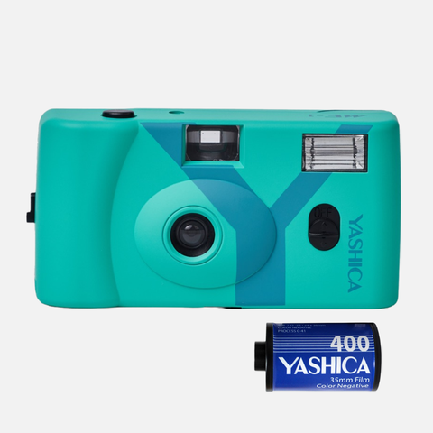 Фотоапарат YASHICA MF-1 Snapshot Art Camera Turquoise 133565 фото