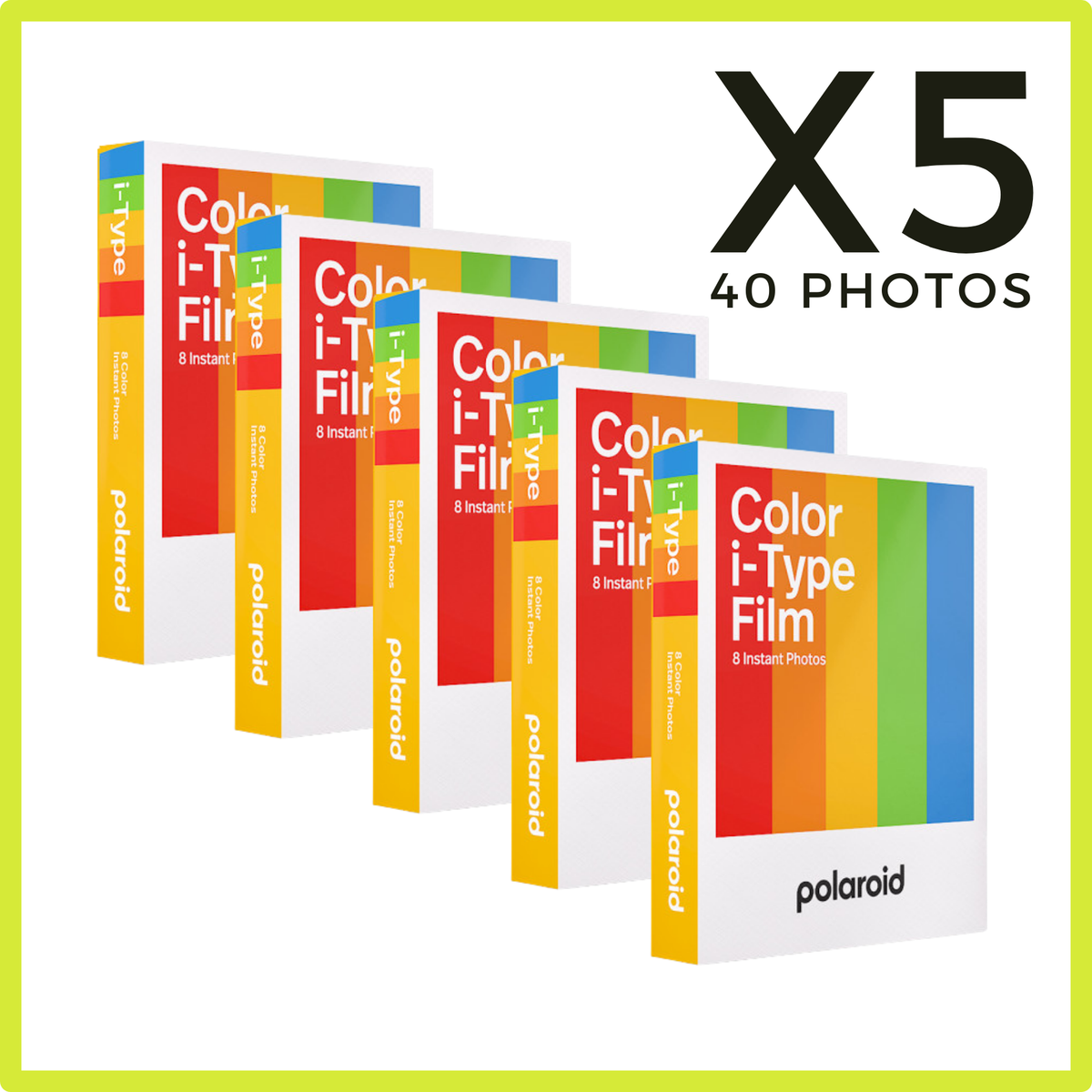 Polaroid i-Type film. Набір X 5. (6010) 6010 фото