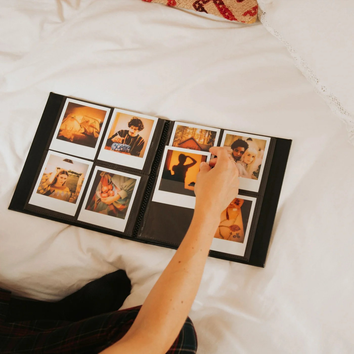 Polaroid Photo Album Large Black всередині для зберігання 160 фото