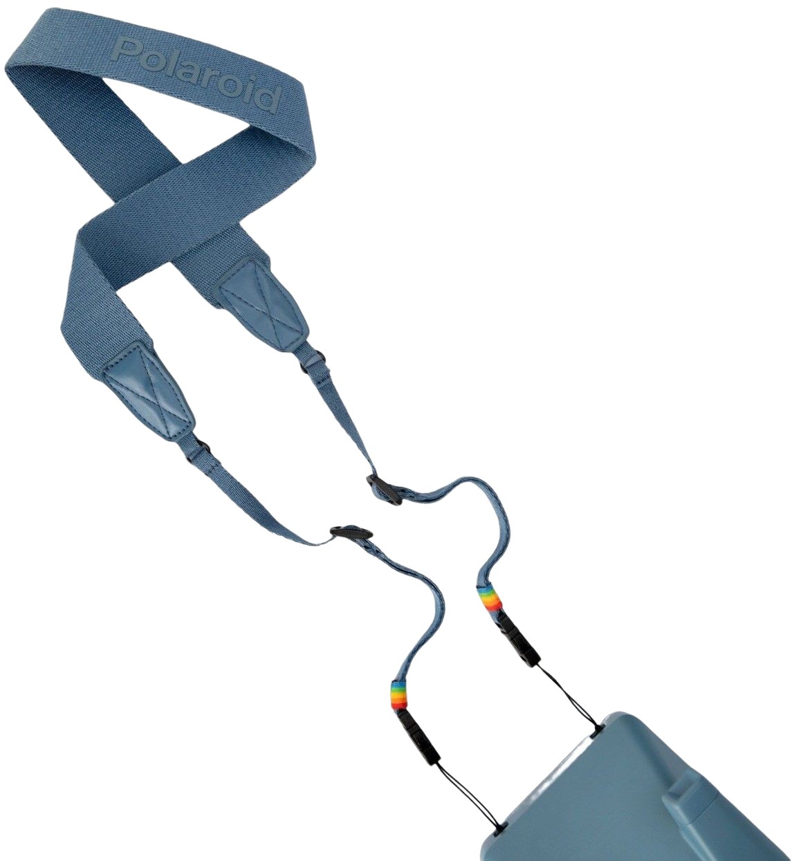 Polaroid Camera Strap Flat Calm Blue на камере Polaroid