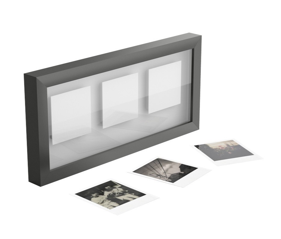 Polaroid UV Protective Photo Frame Triple с Polaroid-снимками внутри
