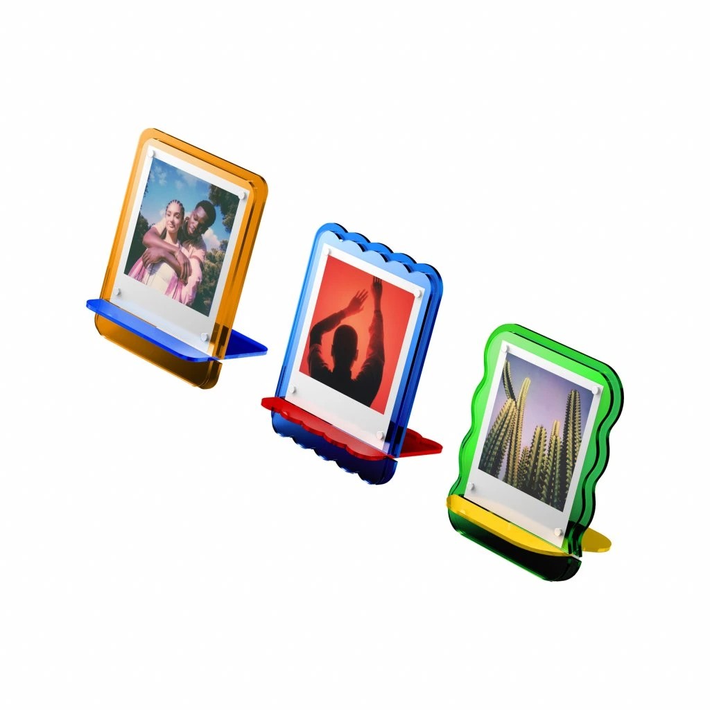 Набор Polaroid Acrylic Photo Frame 3-Pack с тремя цветными рамками для фото