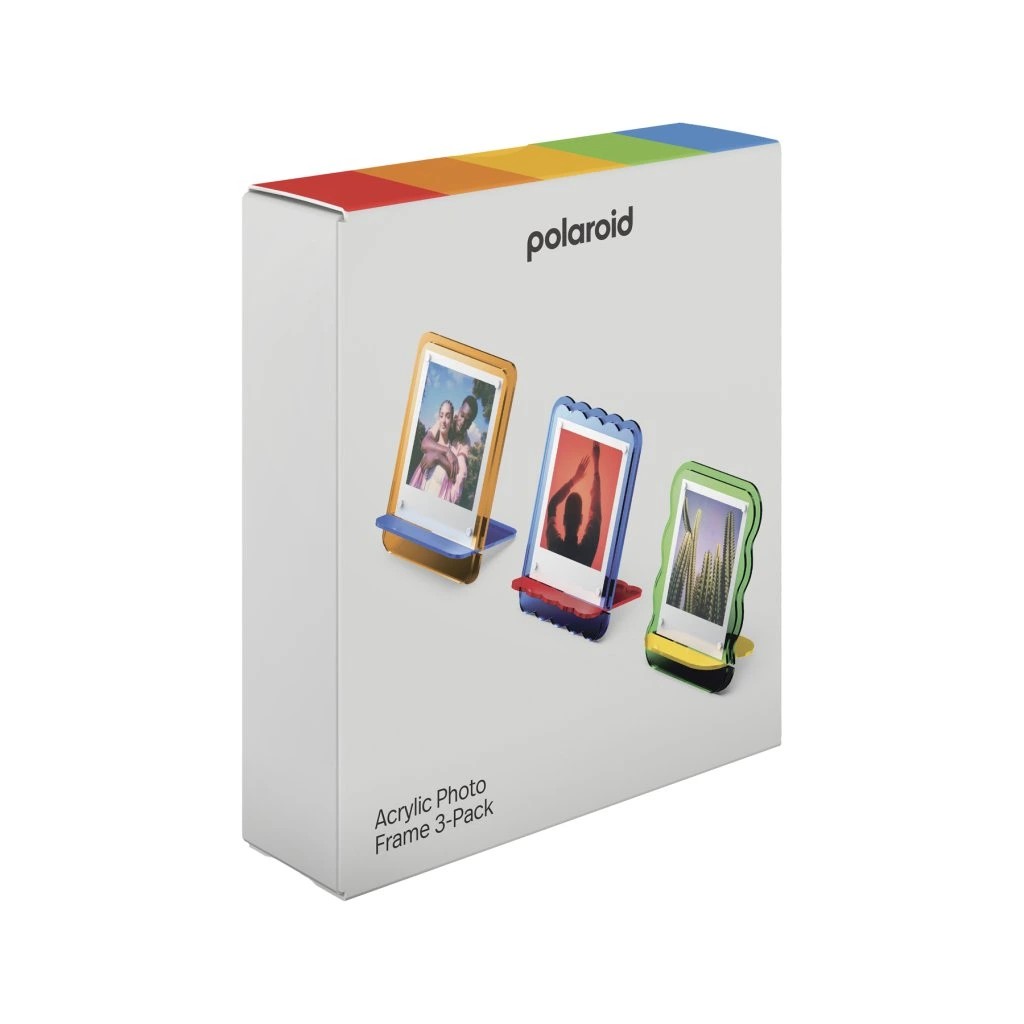 Детали акриловых рамок Polaroid Acrylic Photo Frame 3-Pack в разобранном виде