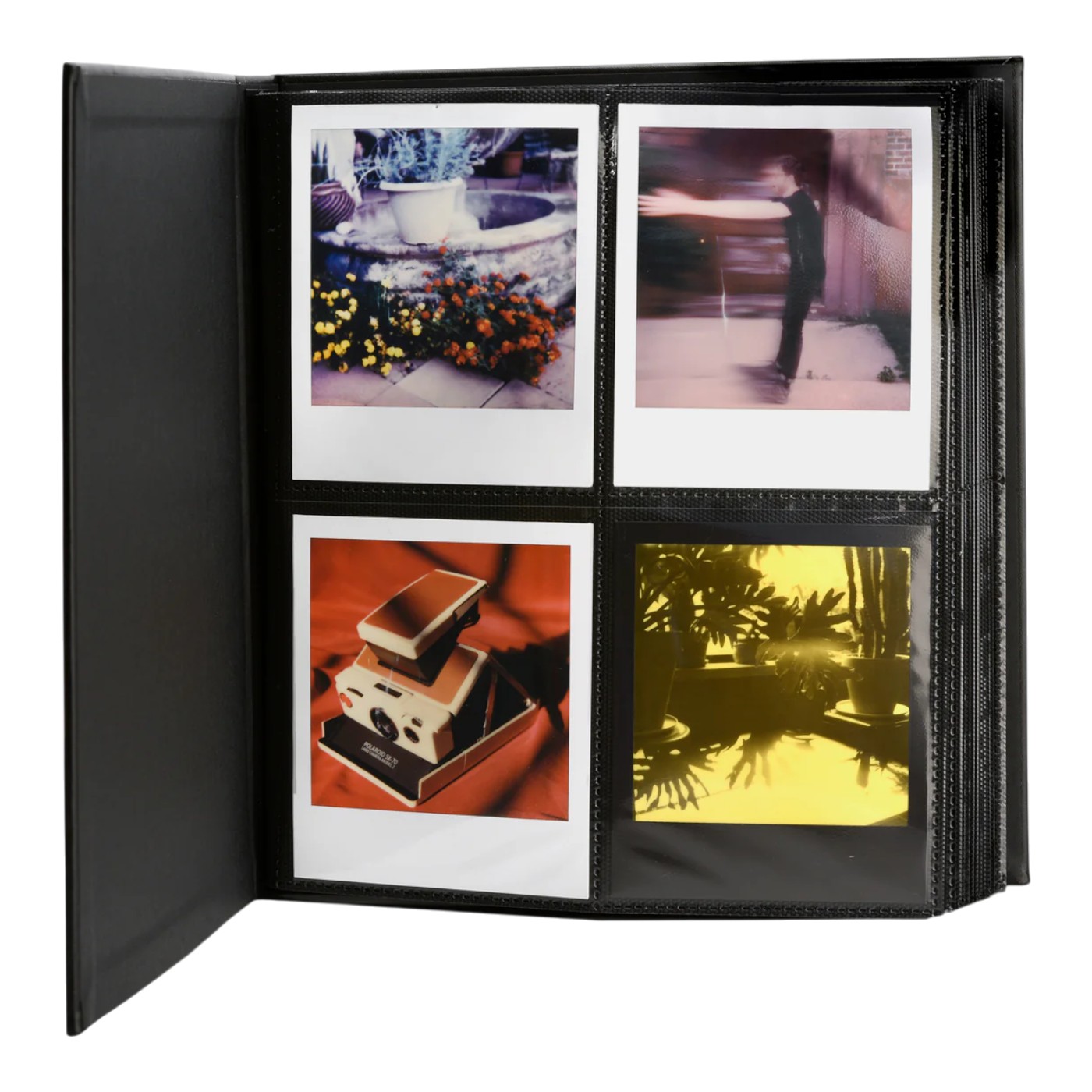Внутренний формат черного Polaroid фотоальбома для хранения кадров