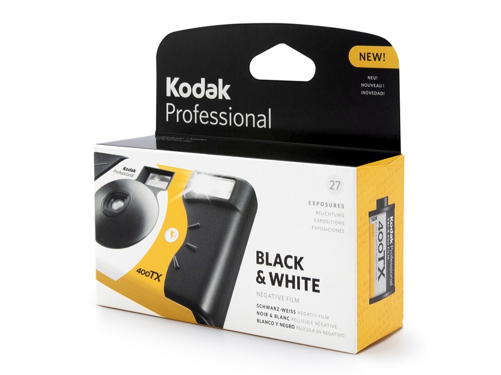 Упаковка одноразовой камеры Kodak Professional Tri-X 400 B&W на 27 кадров