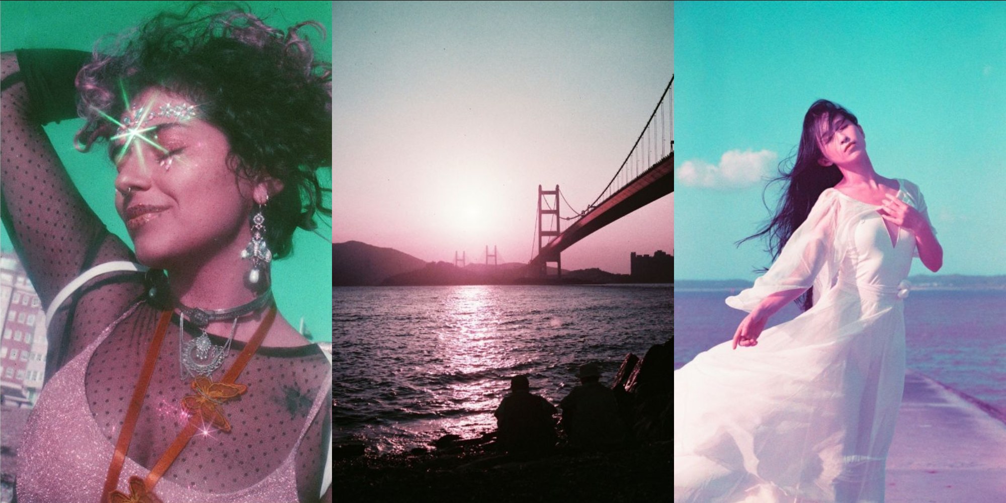 Примеры фотографий с фиолетовым color-shift эффектом на плёнку 2021 LomoChrome Purple Pétillant ISO 100–400