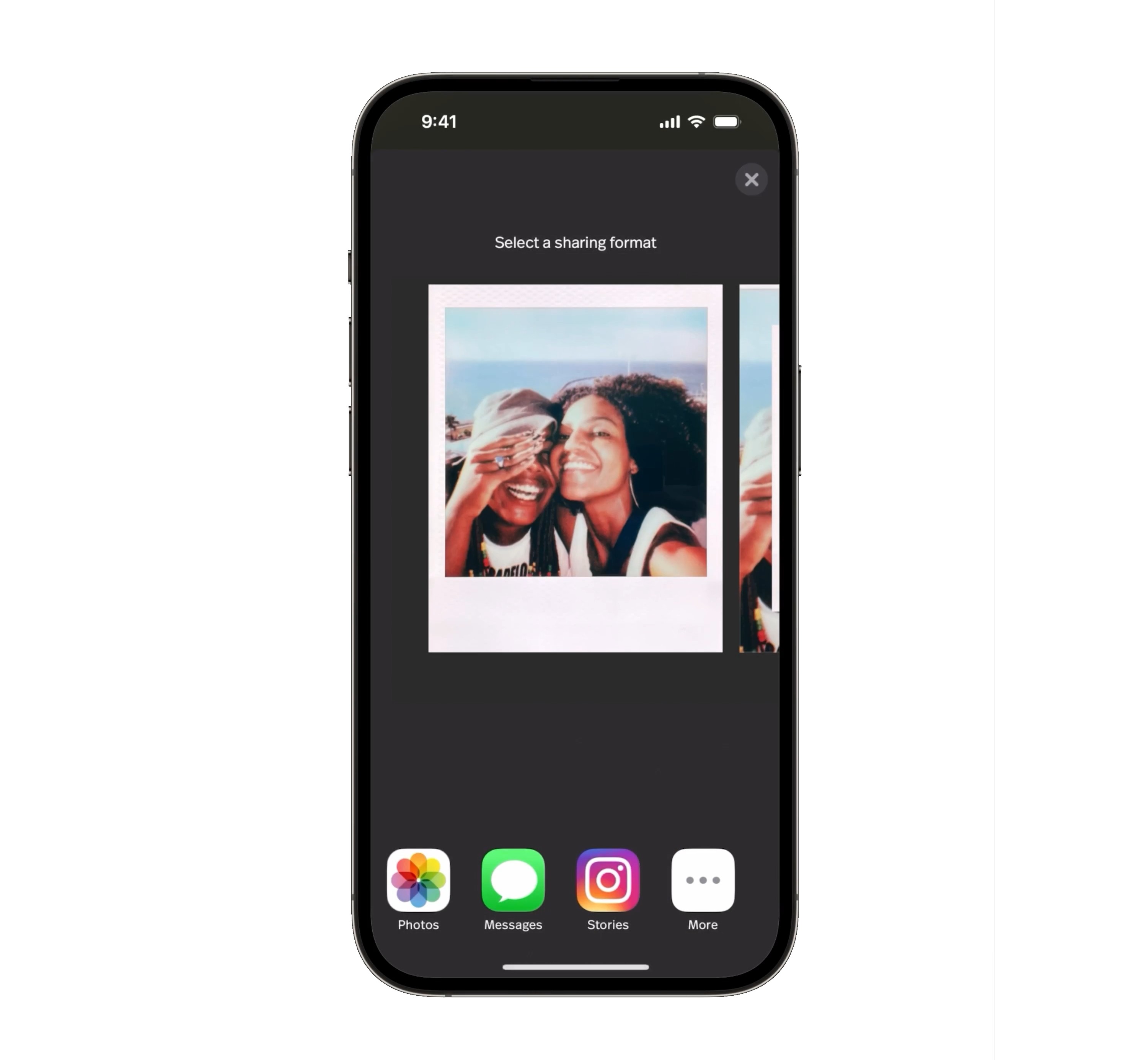 Polaroid Go кадр, яким можна поділитися в телефоні