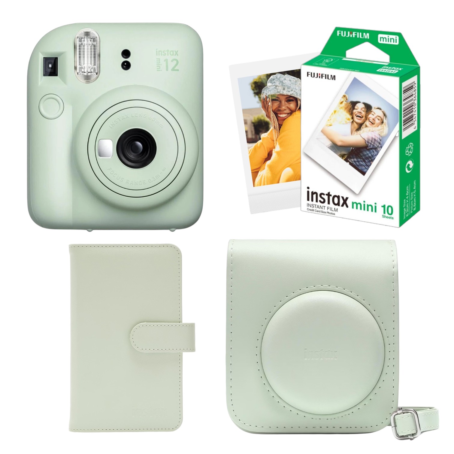 Подарочный набор №2 Fujifilm INSTAX Mini 12 с камерой, кассетой, чехлом и фотоальбомом