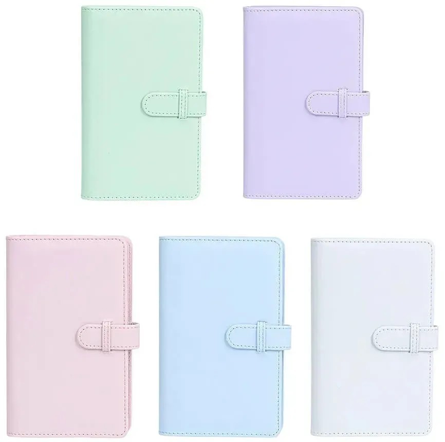 Фотоальбомы для INSTAX Mini в цветах Green, Purple, Pink, Blue и White