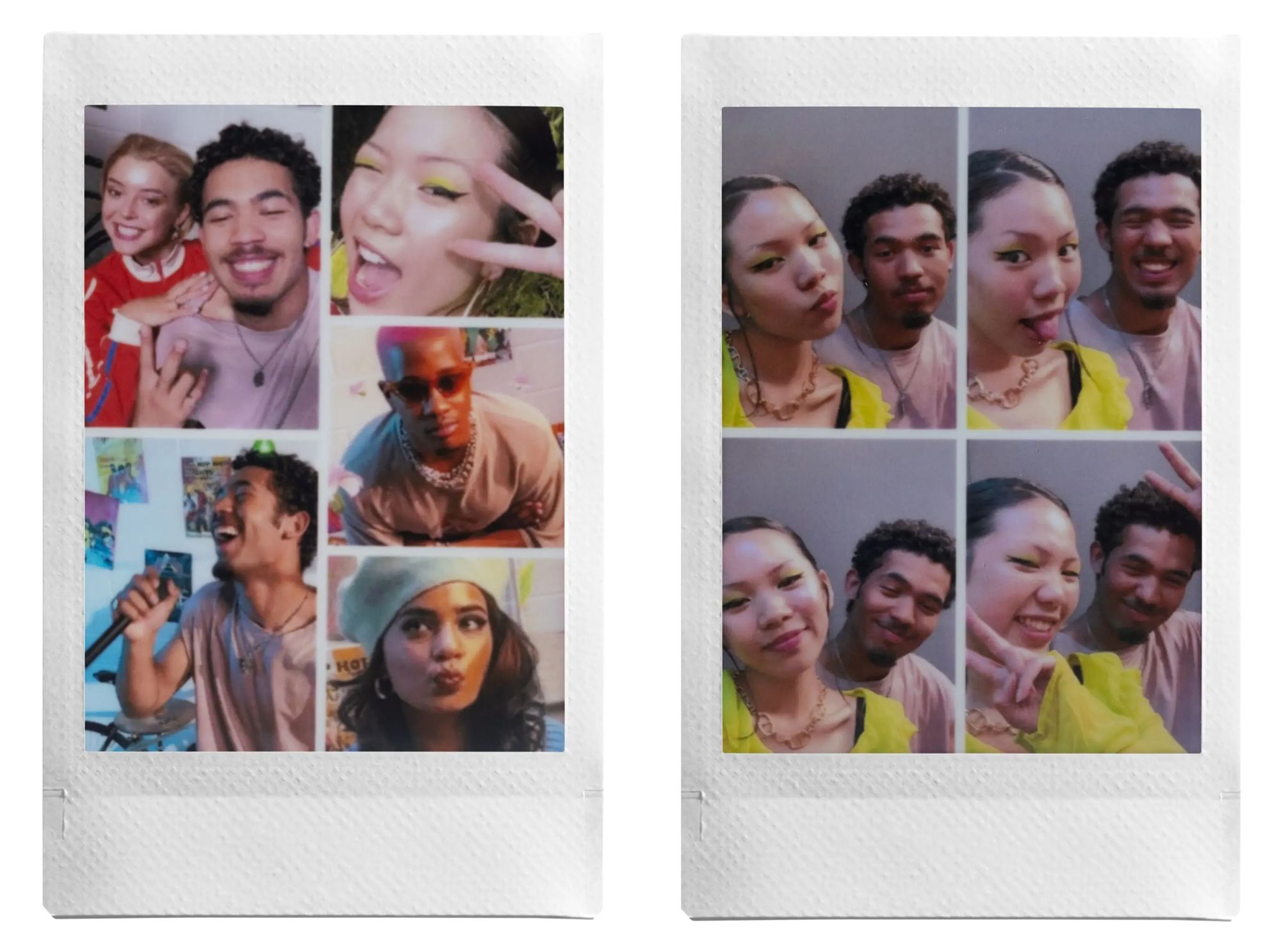 Колаж у стилі фотобудки, створений через Click to Collage на Fujifilm INSTAX Mini Link 3