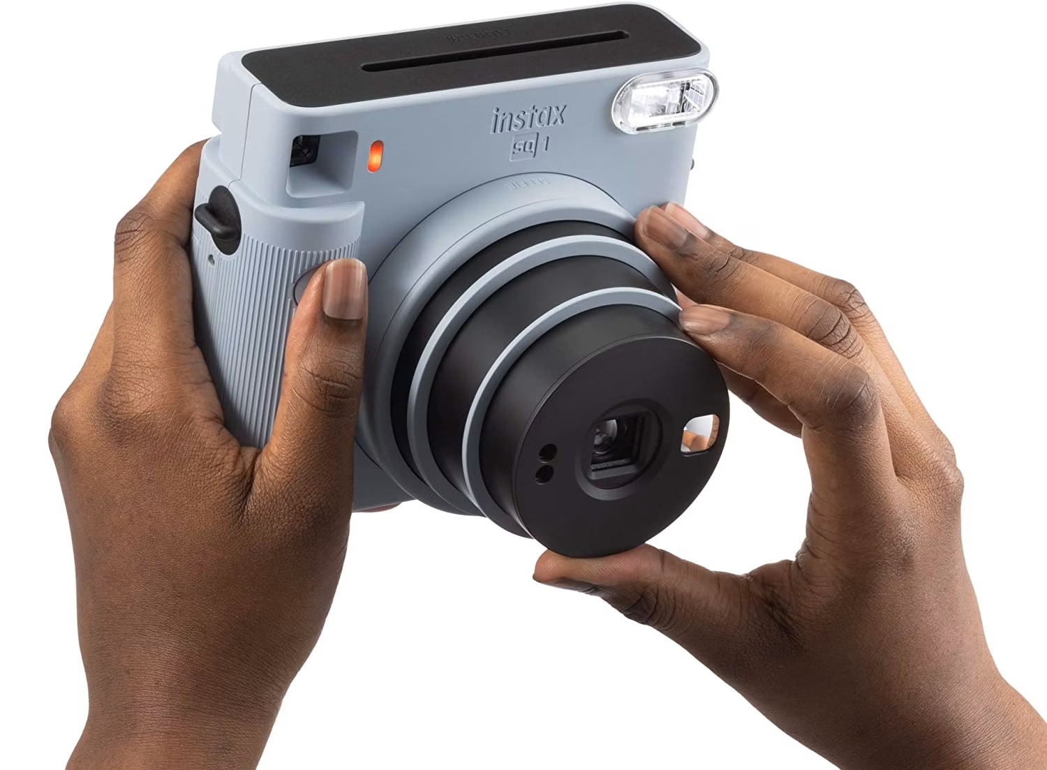 Включение режима селфи и крупного плана Fujifilm INSTAX SQUARE SQ1 Glacier Blue