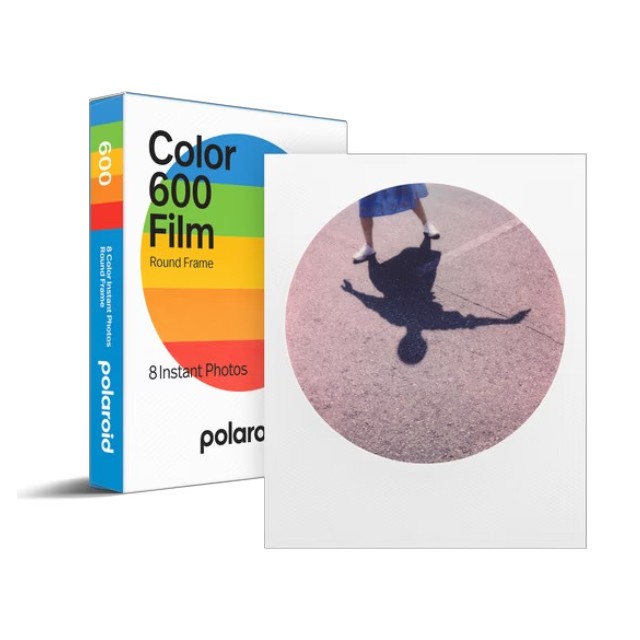 Кассета Polaroid Color 600 Film Round с круглой белой рамкой