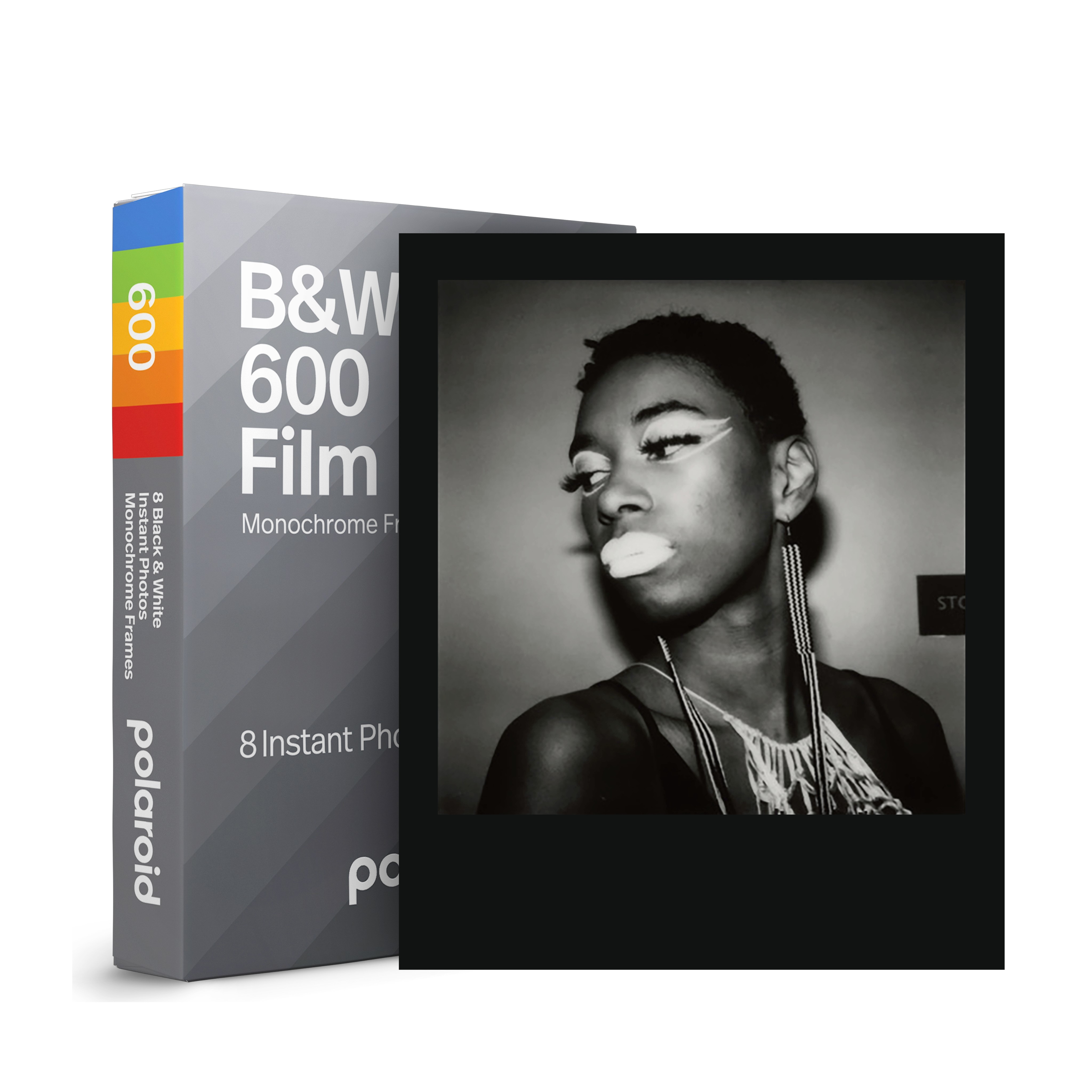 Касета Polaroid B&W 600 Film Monochrome Frames з монохромними рамками