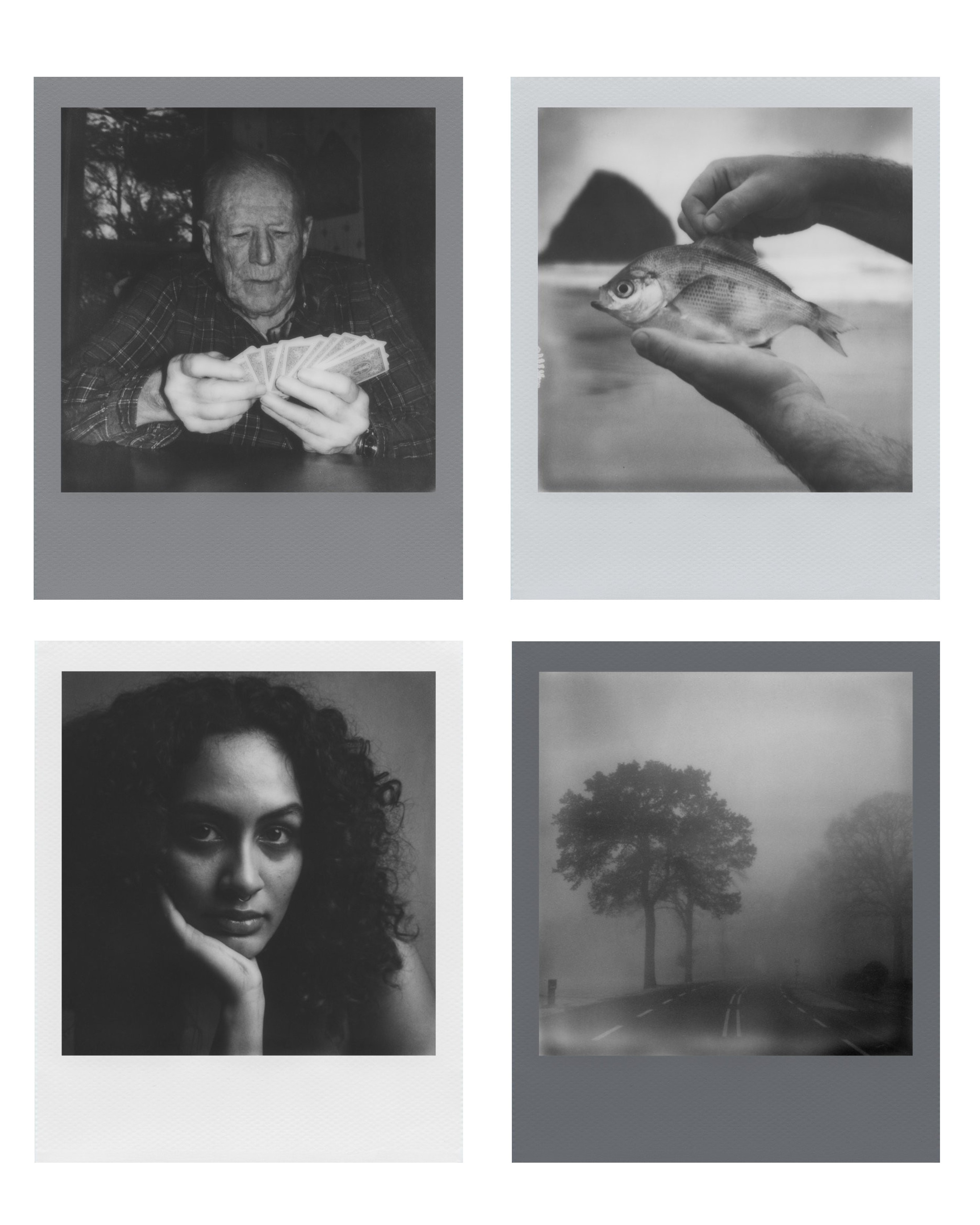 Приклад чорно-білого фото Polaroid B&W 600 Film Monochrome Frames з монохромною рамкою