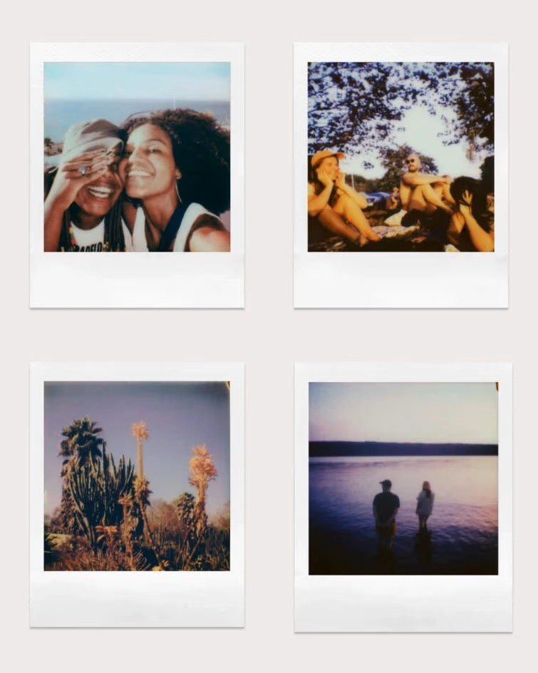 Приклад кольорового кадру Polaroid Go Film з білою рамкою