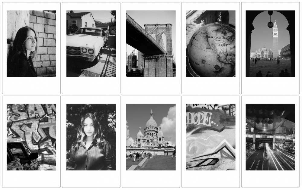 Приклади чорно-білих знімків Fujifilm INSTAX Mini Monochrome