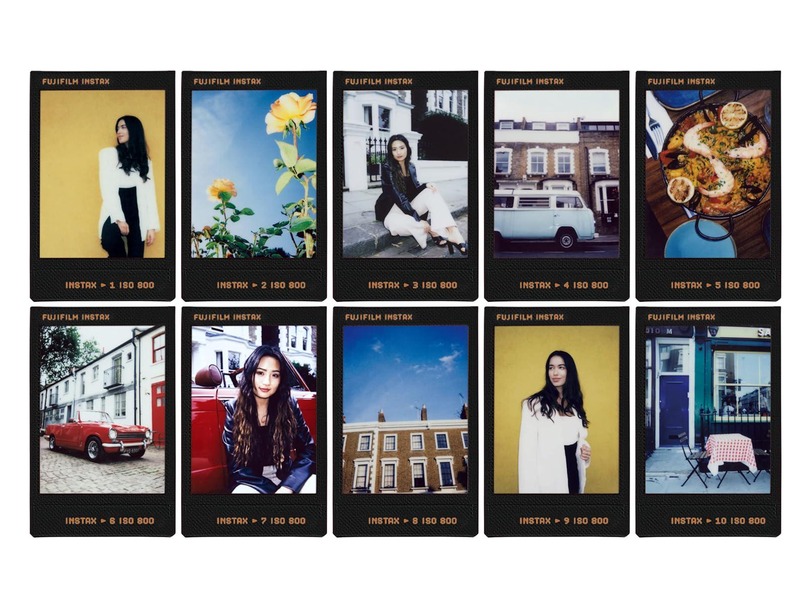 Примеры снимков Fujifilm INSTAX Mini Contact Sheet в стиле контактного листа