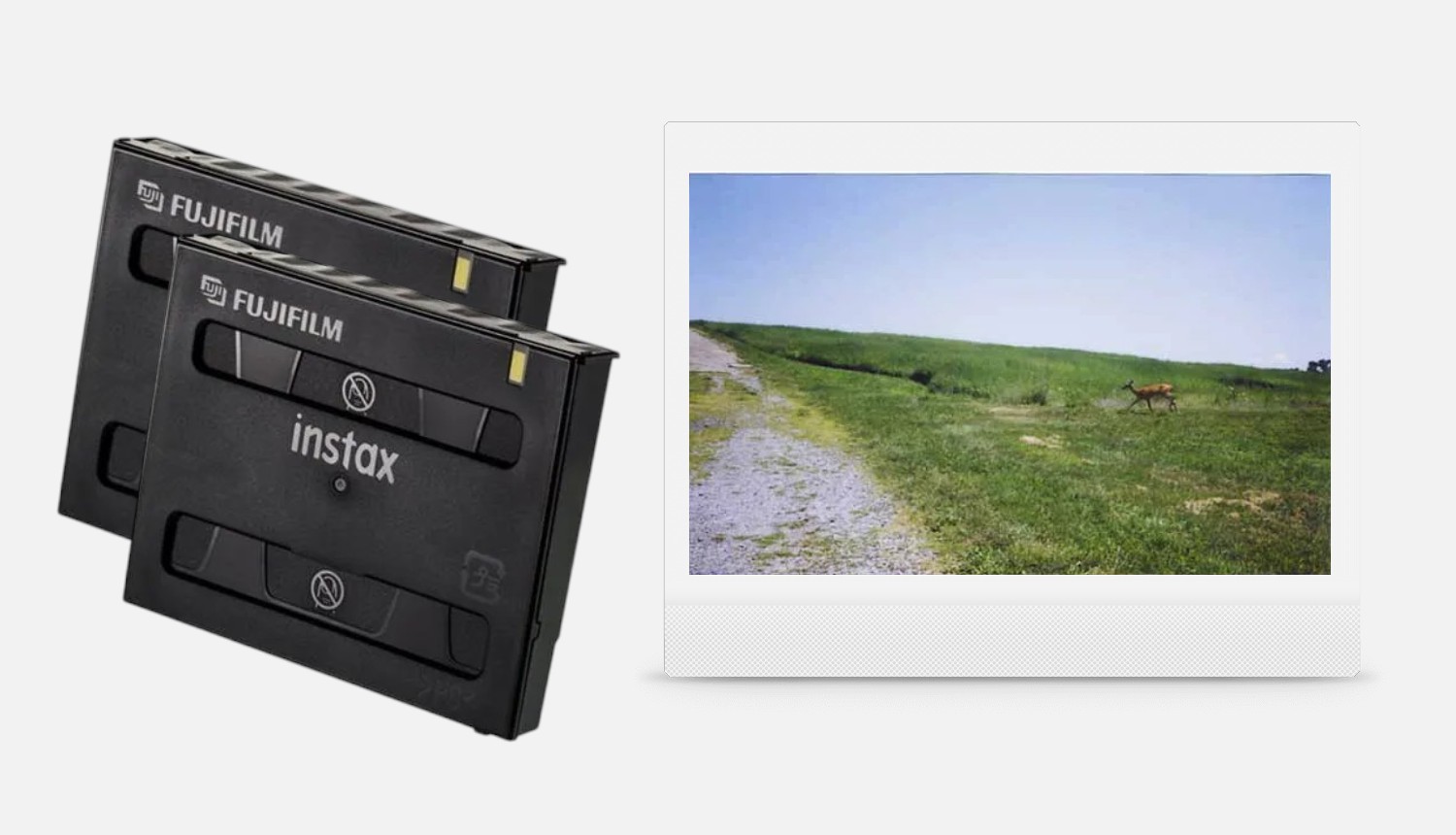 Двойная упаковка Fujifilm INSTAX Wide Film 10x2 на 20 цветных кадров с белой рамкой