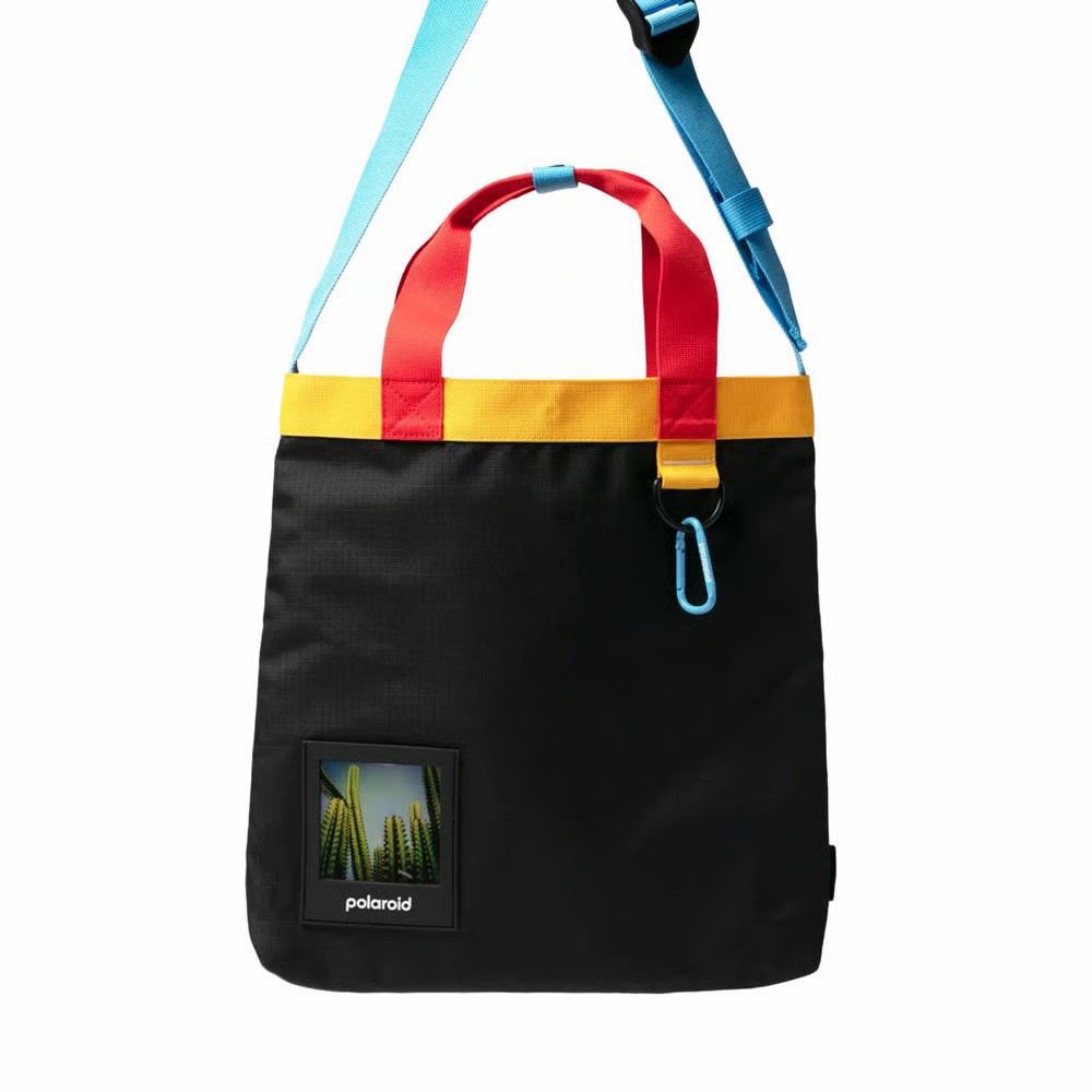 Polaroid Ripstop Tote Bag Black с карманом для фото