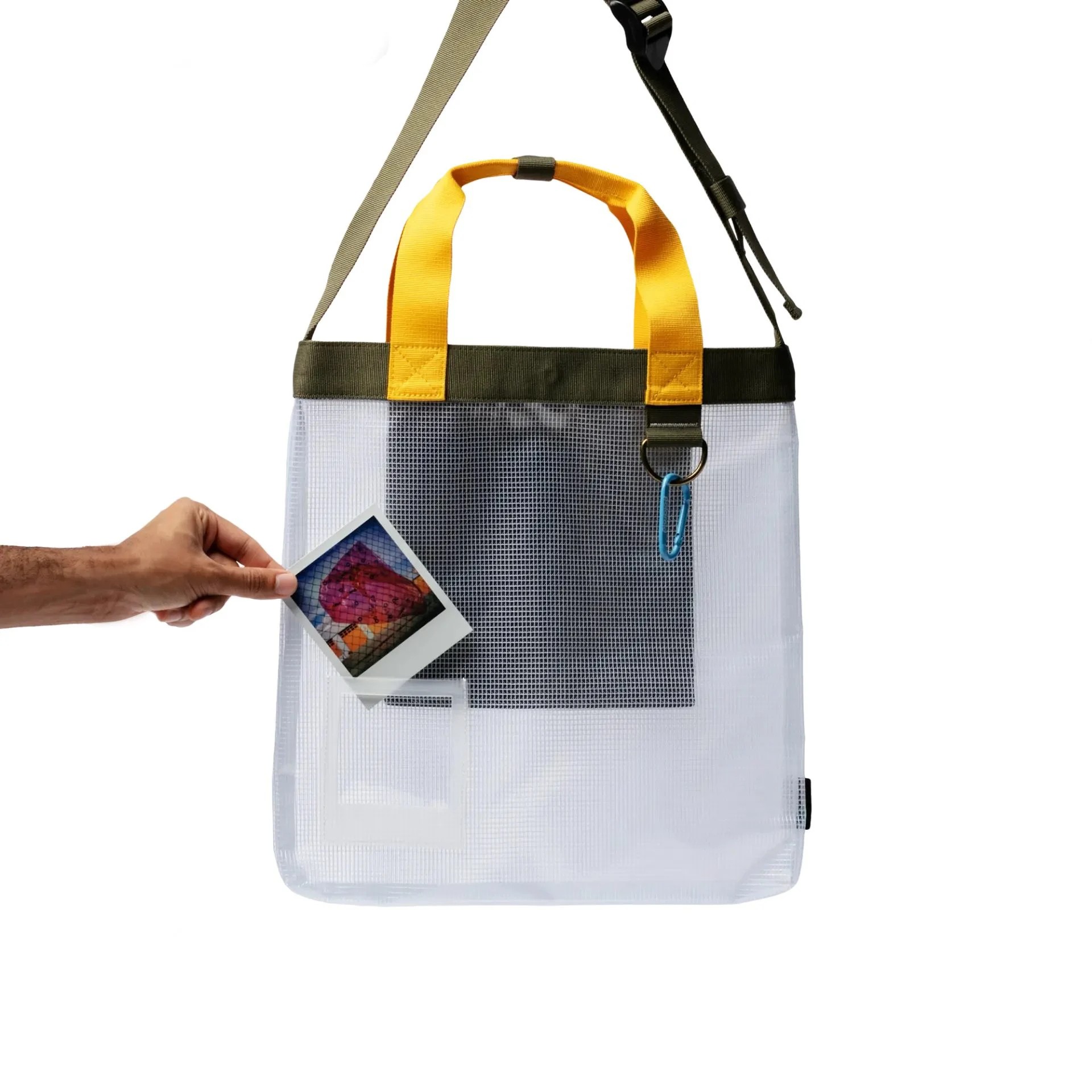 Polaroid Ripstop Tote Bag Clear с карманом для фото