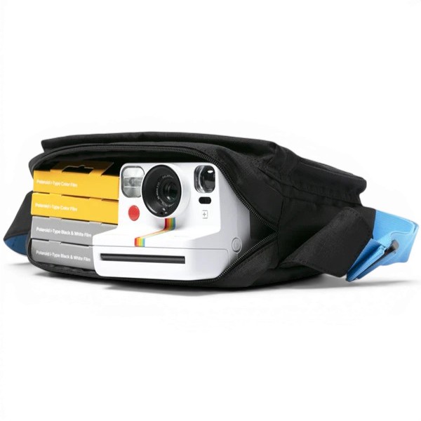 Polaroid Ripstop Crossbody Bag Black з регульованим ременем