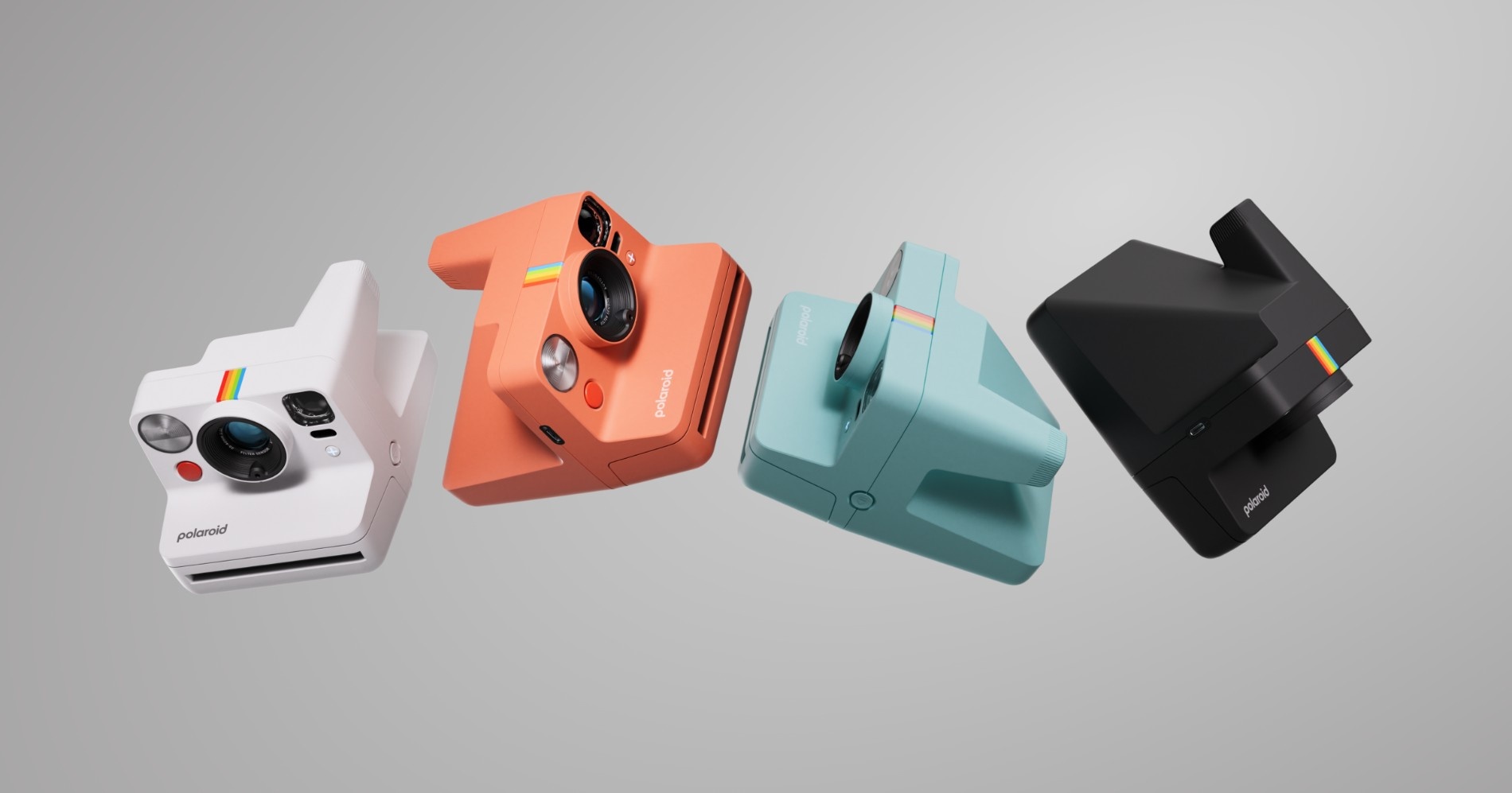 Камера Polaroid Now+ Gen 3 у кольорах White, Coral, Arctic Blue та Black