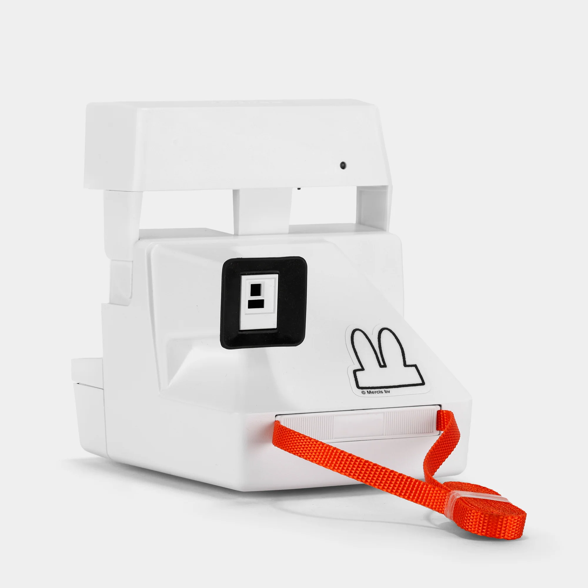 Задняя часть Retrospekt Polaroid 600 Miffy White с ярким ремешком и деталями Miffy