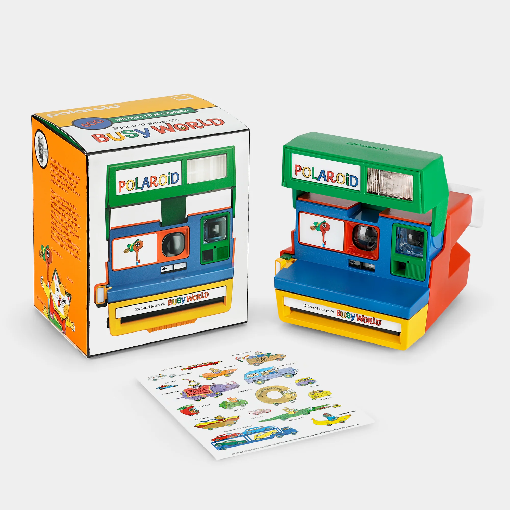 Retrospekt Polaroid 600 Richard Scarry's Busy World з фірмовою коробкою та набором наліпок